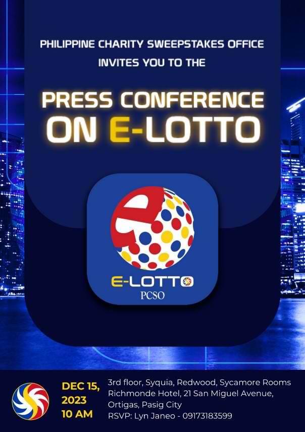 PCSO Press Conference on E-Lotto